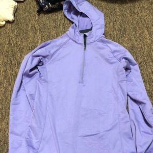 Women’s Nike Dry Fit fleece lined half zip w/ hood
